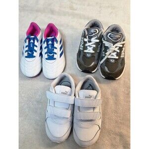 kid shoes Lots adidas, New balance, 3 item size 9